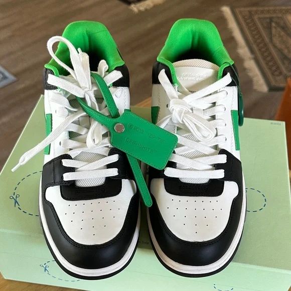 Off-White Black and Green Sneakers - Picture 9 of 11